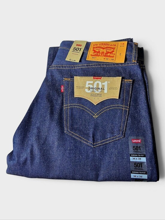 Levi's Other - Levi’s 501 Original Shrink-to-Fit Rigid Jeans Men 36x38 Straight Leg NWT